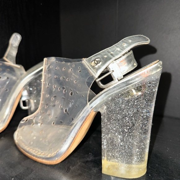 Vintage Translucent Chanel Heels - Picture 5 of 16